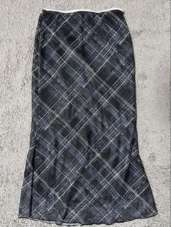 SHEIN チェック柄 ロングスカート Sサイズ