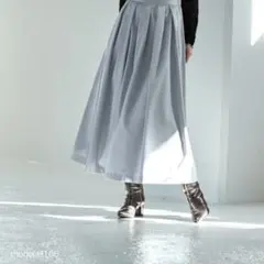 STYLEDELI スカート 微光沢生地タックスカートのサムネイル