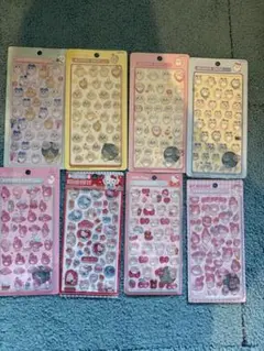 p*o様 3Dシール　ちぃかわ、マイメロ、キティ