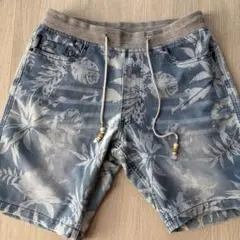 ❤️花柄デニムショートパンツ❤️　美品❣️
