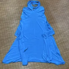 ZARA WOMAN ノースリーブドレス ブルー M