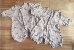 ロンパース2枚セット 60サイズ 双子