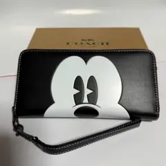 COACH コーチ 長財布 ミッキー ブラック CN037