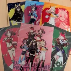 ファミマ　ウマ娘クリアファイル6枚セット