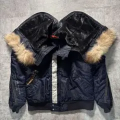 00s avirex n-2b flight jacket navy 2xl