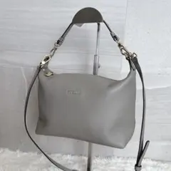 美品】フルラ ショルダーバッグ レザー 2way ソフィー グレージュ