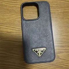 PRADA iPhone15proケース サフィアーノレザー ブラックのサムネイル