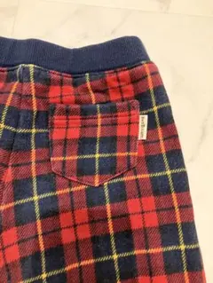 ホットビスケッツ 赤チェックパンツ サイズ110