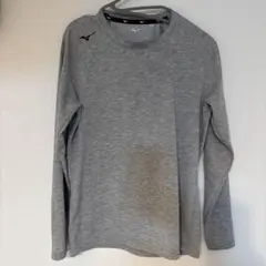 MIZUNO 長袖Tシャツ グレー　Mサイズ