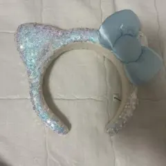 ハローキティ スパンコール 水色 カチューシャ