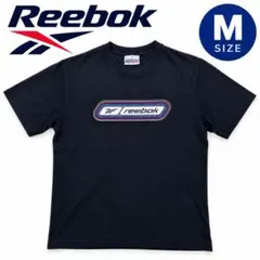 Reebok リーボック ロゴプリント 半袖Tシャツ 黒 M