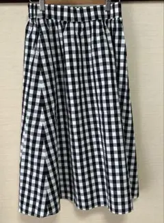 組曲　KUMIKYOKU ギンガムチェック　フレアスカート