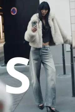 ZARA ショートフェイクファーコート