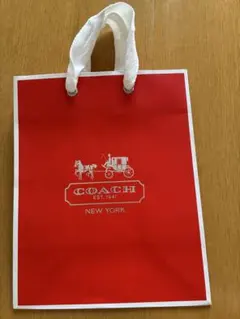 COACH コーチ ショップ袋 ショッパー レッドのサムネイル