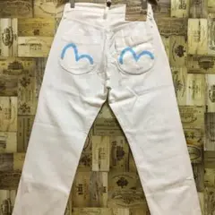 エヴィス　EVISU デッドストック　国内正規品　2001H ホワイトデニム