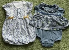 アプレレクール ロンパース フルーツ柄セット　サイズ70