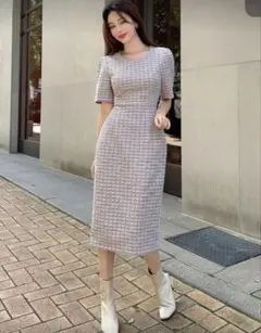 shein ニットワンピース