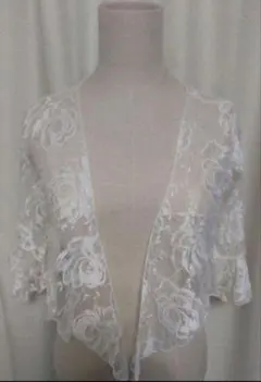 【新品】ショール　レース　ホワイト　シロ