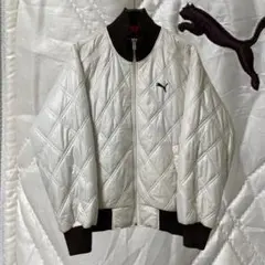 PUMA プーマ ロゴ刺繍 キルティング トラック ブルゾン ジャケット 下北沢