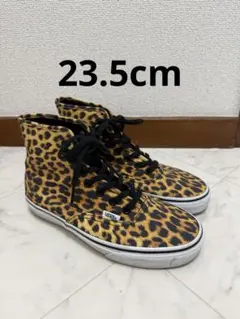 VANS ヒョウ柄 ハイカットスニーカー 23.5cm