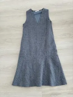 grove ツイードラメキャミロングワンピース　S