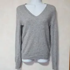 UNIQLO　カシミアセーター　Vネック　グレー　パープル2枚セット