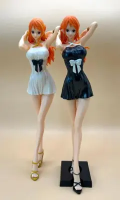 ワンピース フィギュア GLITTER＆GLAMOURS ナミ　箱無し　黒・白