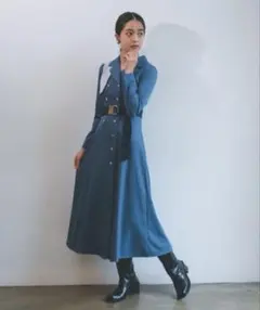 【新品未使用】redyazel バイカラートレンチワンピース