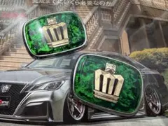 18クラウンピラー エンブレム 加工品 ラップ塗装グリーンメタリック× ブラック×スパークリングブラックパール エンブレム 18クラウンピラー 加工品 18クラウンピラーエンブレム加工品ラップ塗装レッド 18クラウンピラーエンブレム加工品ラップ塗装ブルーメタリック×ブラック 18クラウンピラーエンブレム加工品ラップ塗装ガンメタリック×ブラック