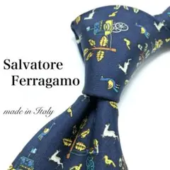 【極美品】Salvatore Ferragamo ネクタイ ほぼ未使用品 希少品
