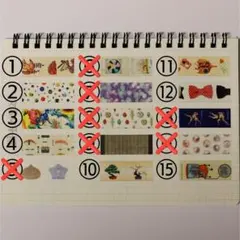 【選べる切り売りA-1】歴代mtガチャあたりマステ各50㎝