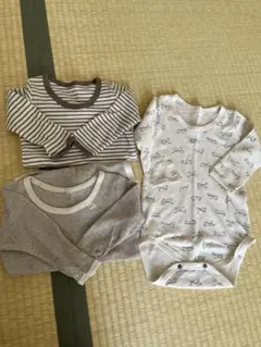 再お値下げ！！長袖ベビー肌着ロンパースタイプ95cm 美品