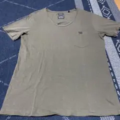 ディーゼル　Tシャツ カーキ　S ポケットT
