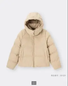 GU ヒートパデッドブルゾン 中綿 ジャケット　ジーユー イエロー