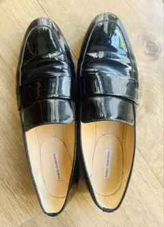 FABIO RUSCONI ブラックローファー 39