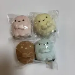 たぴおか　4個　てのりぬいぐるみ　すみっコぐらし