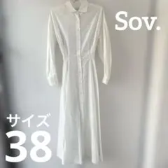 ♡Sov.♡ホワイト長袖ロングワンピース　サイズ38のサムネイル