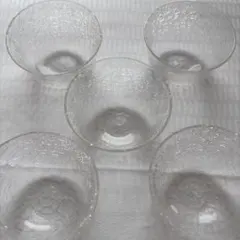 ガラス☆ 三つ足☆冷抹茶☆茶碗☆4客 - メルカリ