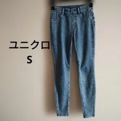 ユニクロ　ライトブルー スキニーデニムレディースS