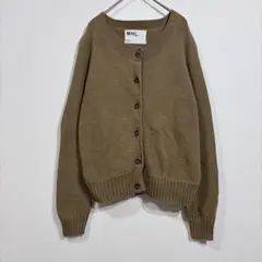 MHL. マーガレットハウエル コットンニットカーディガン　洗える リブ