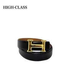 【美品】HIGH-CLASS ハイクラス/本革 レザー/メンズベルト