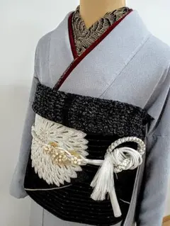 鮫小紋（無地調）振り袖7点セット