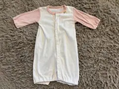 ロンパース 50-60cm ホワイト・ピンク