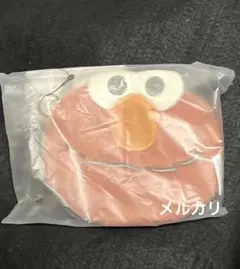 セサミストリート　フェイスポーチ　ダイカットポーチ　エルモ.のサムネイル