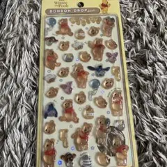 正規品】ディズニー　くまのプーさん　ボンボンドロップシール