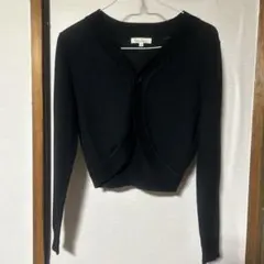 ショート丈袖ニットカーディガン