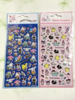 日本未発売　2枚セット　サンリオ　シール　ぷっくり　ぷくっと　うるちゅる　キティ
