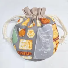 感謝価格 おやつ入れ 猫柄 巾着 ハンドメイド 小物入れ - メルカリ