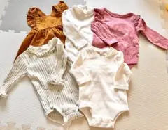 baby GAP petit mine 5点セット　ロンパース　女の子　花柄のサムネイル