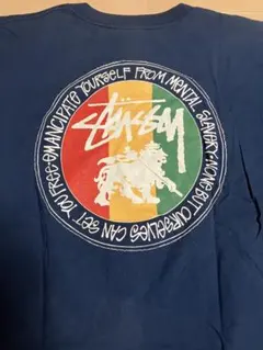 stussy ラスタ　ライオン　Tシャツ USA製 ネイビー　紺 stussy ラスタ ライオン Tシャツ USA製 ネイビー 紺 L - メルカリ